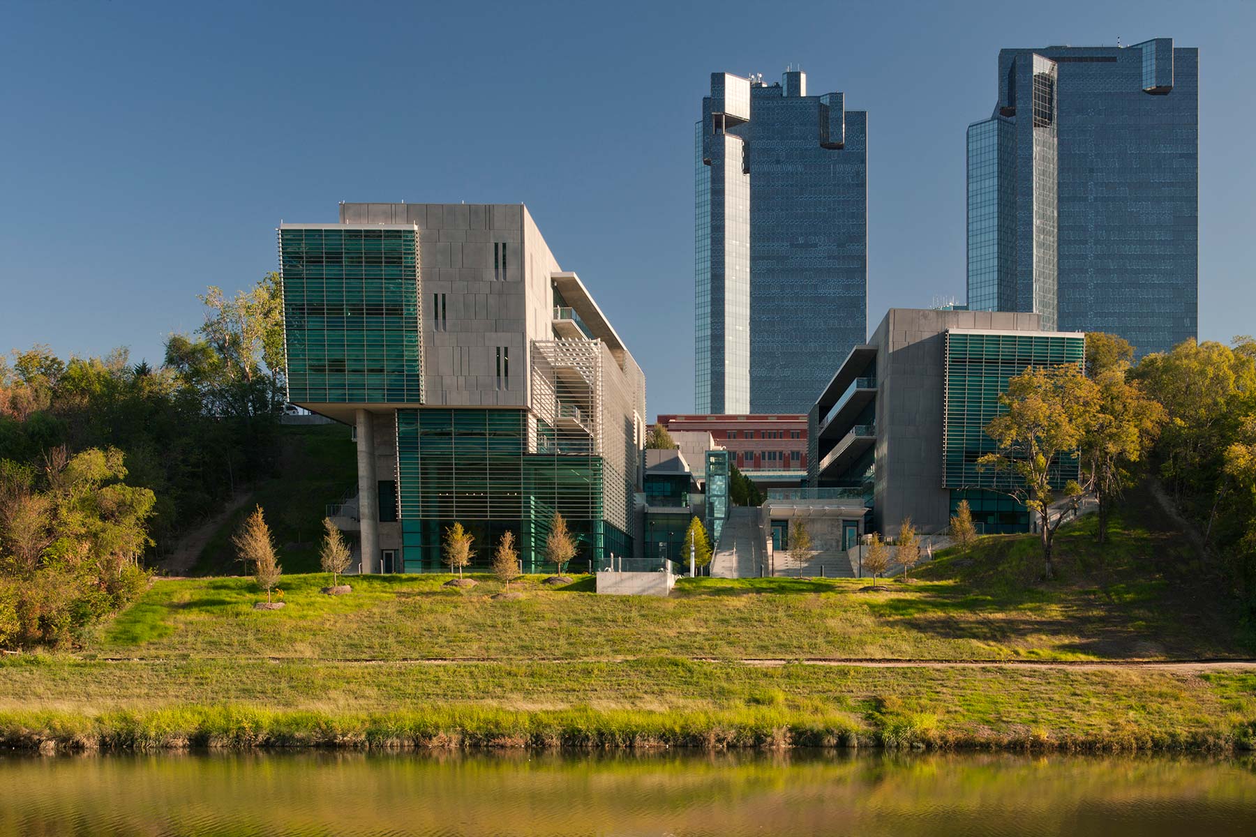 Trinity river east campus skyline view